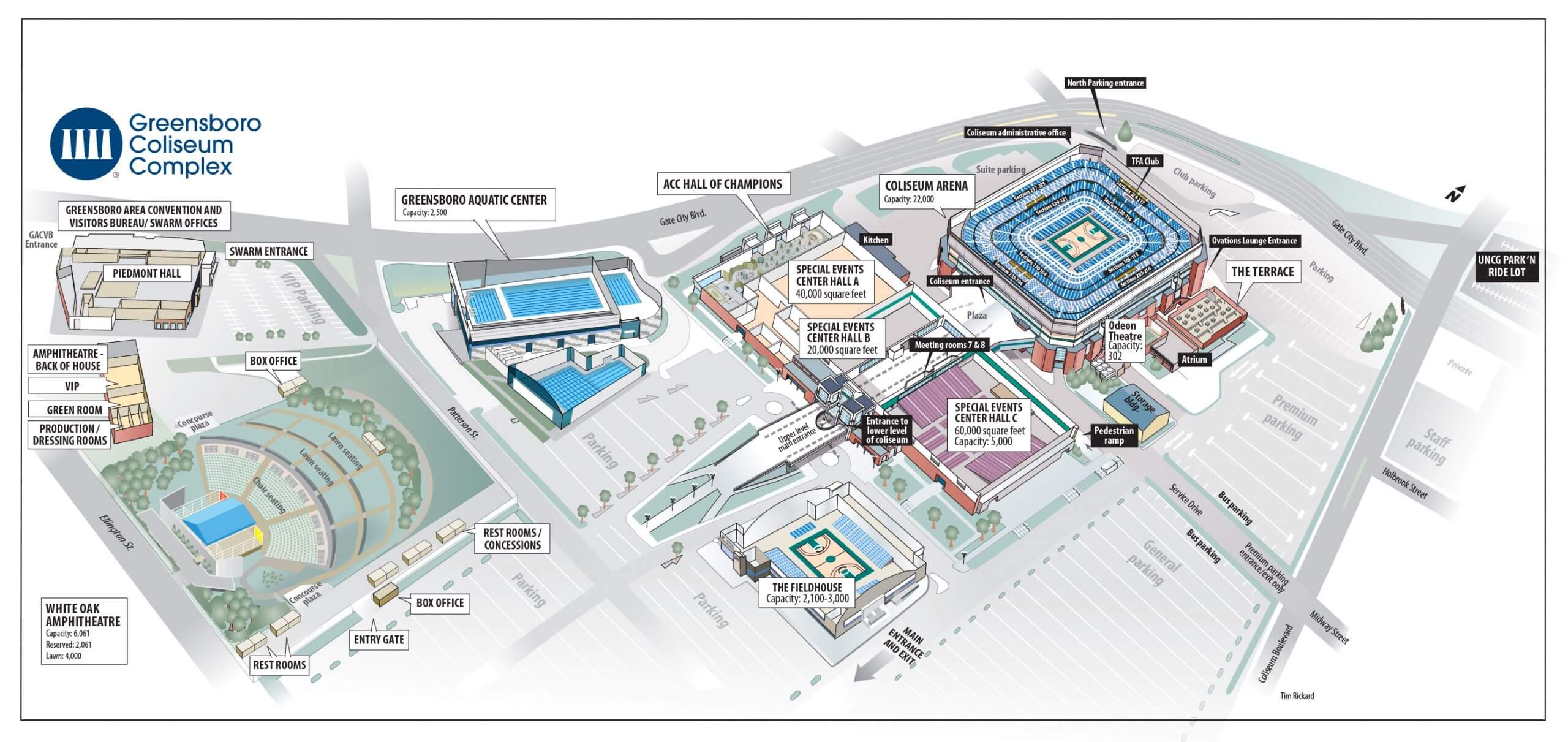 Coliseum Complex map