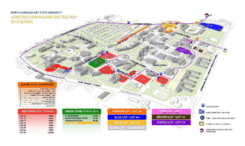 NCAT Campus Map