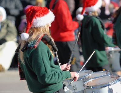 drummers with Santa hats