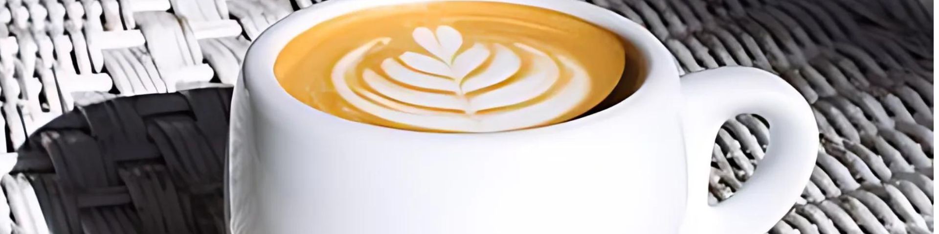 close-up of fancy cup of coffee 