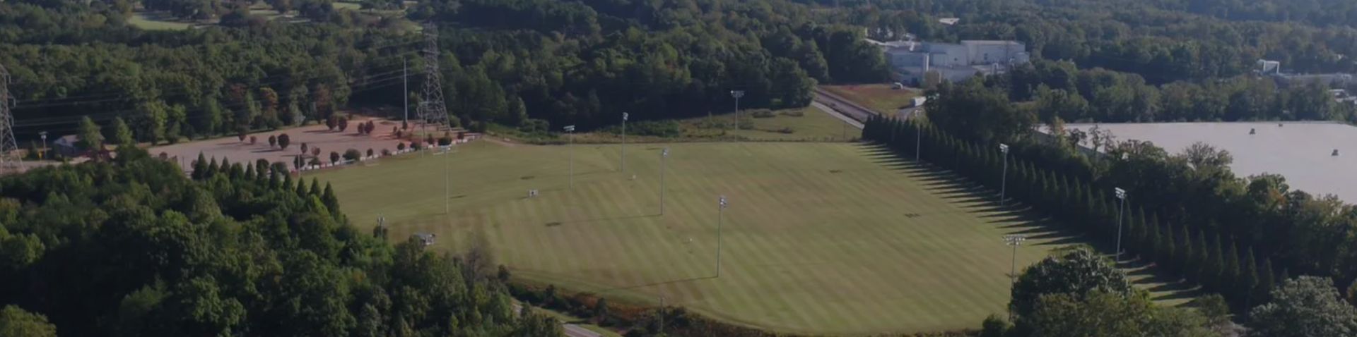 drone image of the sporting venue