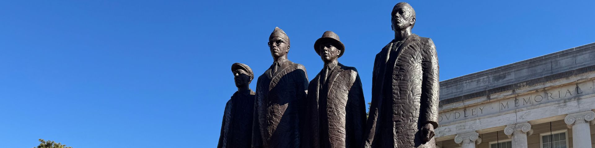 close-up of monument