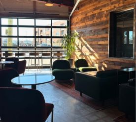 seating area in the bar