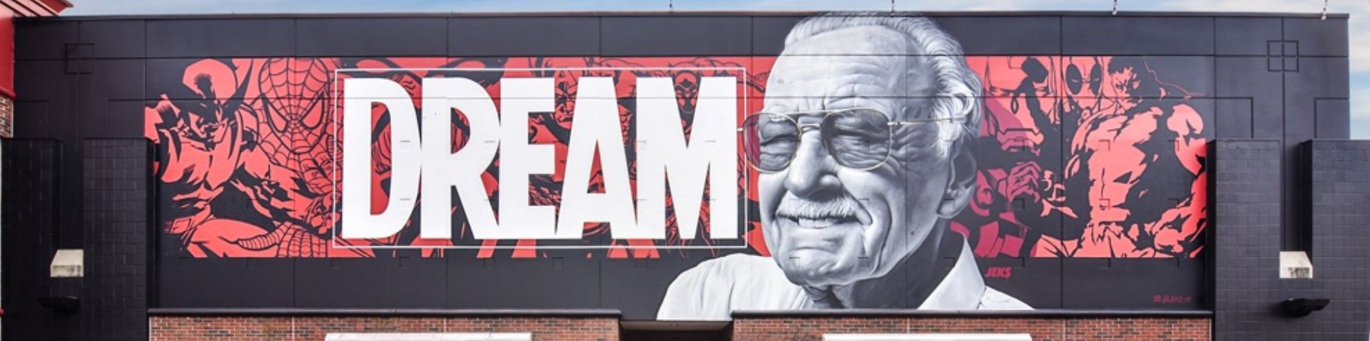 close-up of the Dream mural