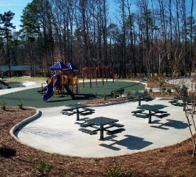 playground and picnic tables