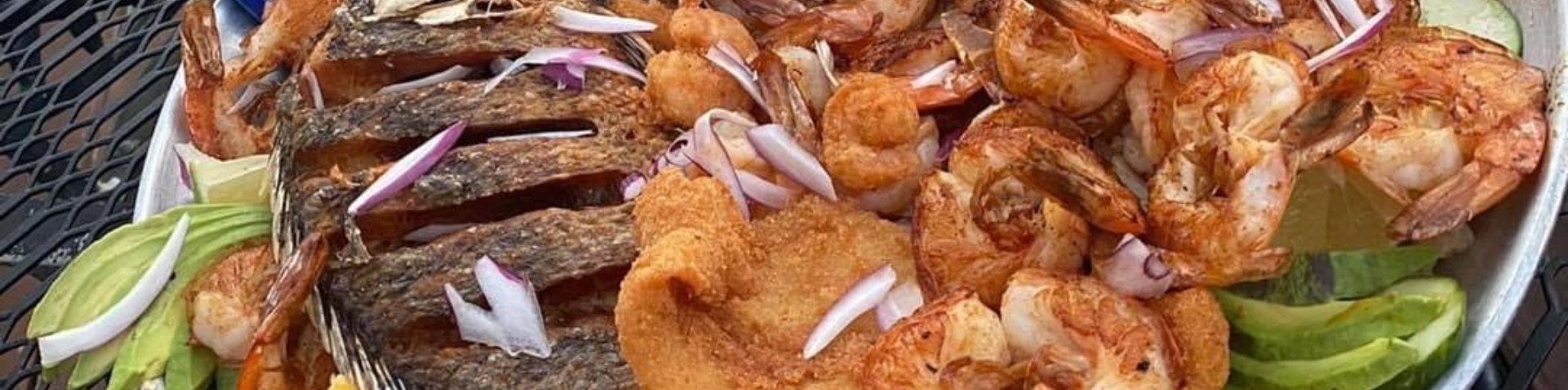 Fish and shrimp dish
