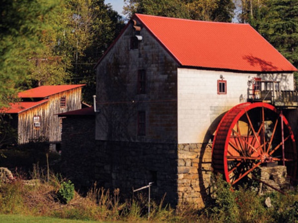 the exterior of the Old Mill