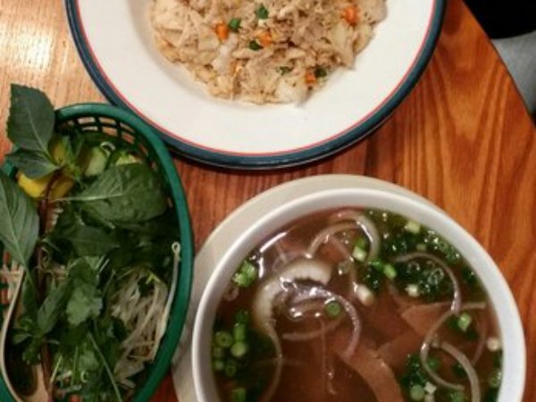 pho and rice