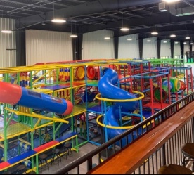 slides and climbing gym