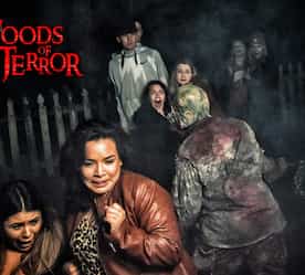 people scared by Woods of Terror haunted experience